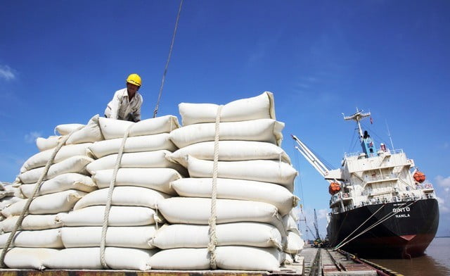 Rice exports to the Philippines increased sharply
